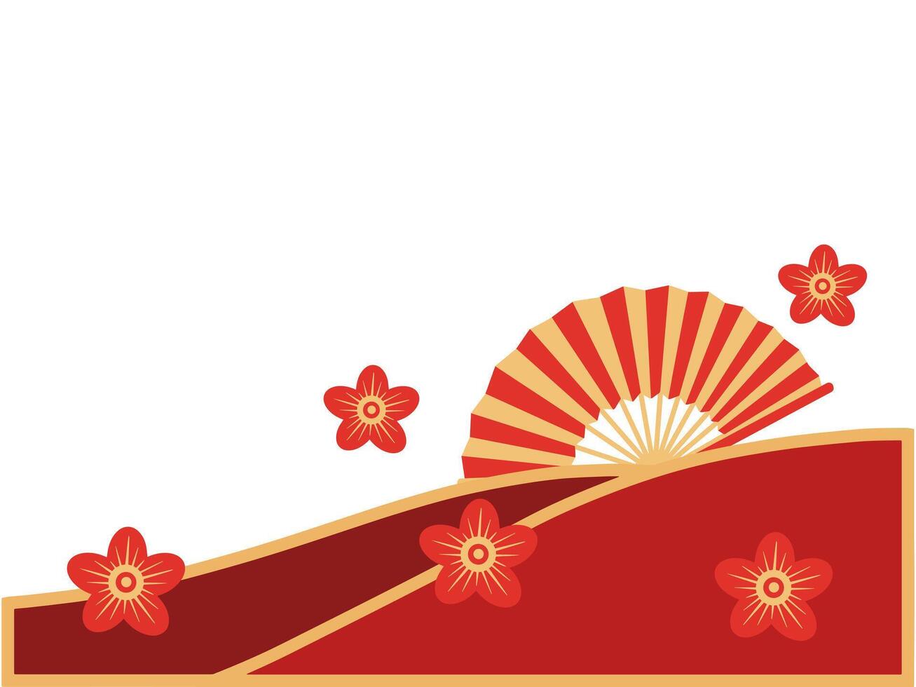 Chinesisch Ecke Rand Hintergrund Illustration vektor