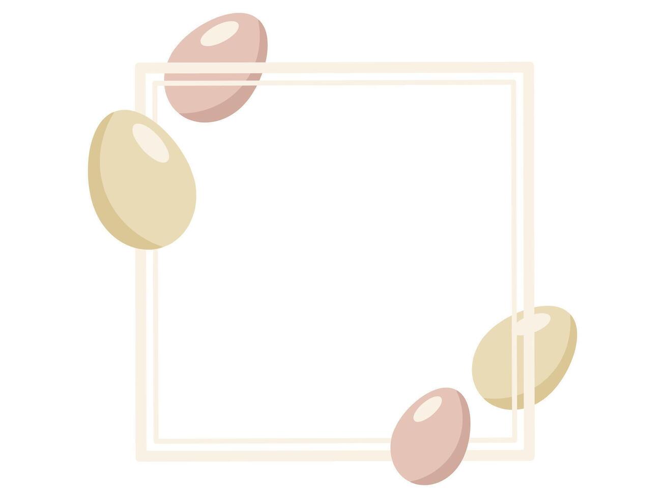 påsk ägg ram bakgrund illustration vektor