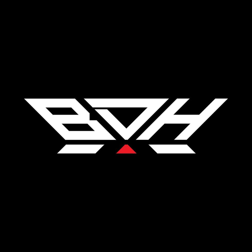 bdh brev logotyp vektor design, bdh enkel och modern logotyp. bdh lyxig alfabet design