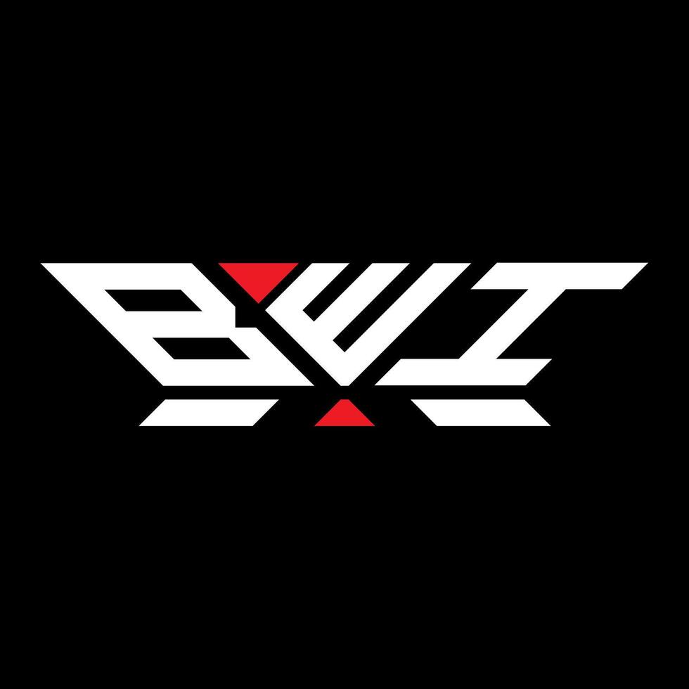 bwi brev logotyp vektor design, bwi enkel och modern logotyp. bwi lyxig alfabet design