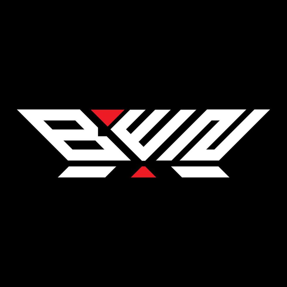 bwn brev logotyp vektor design, bwn enkel och modern logotyp. bwn lyxig alfabet design