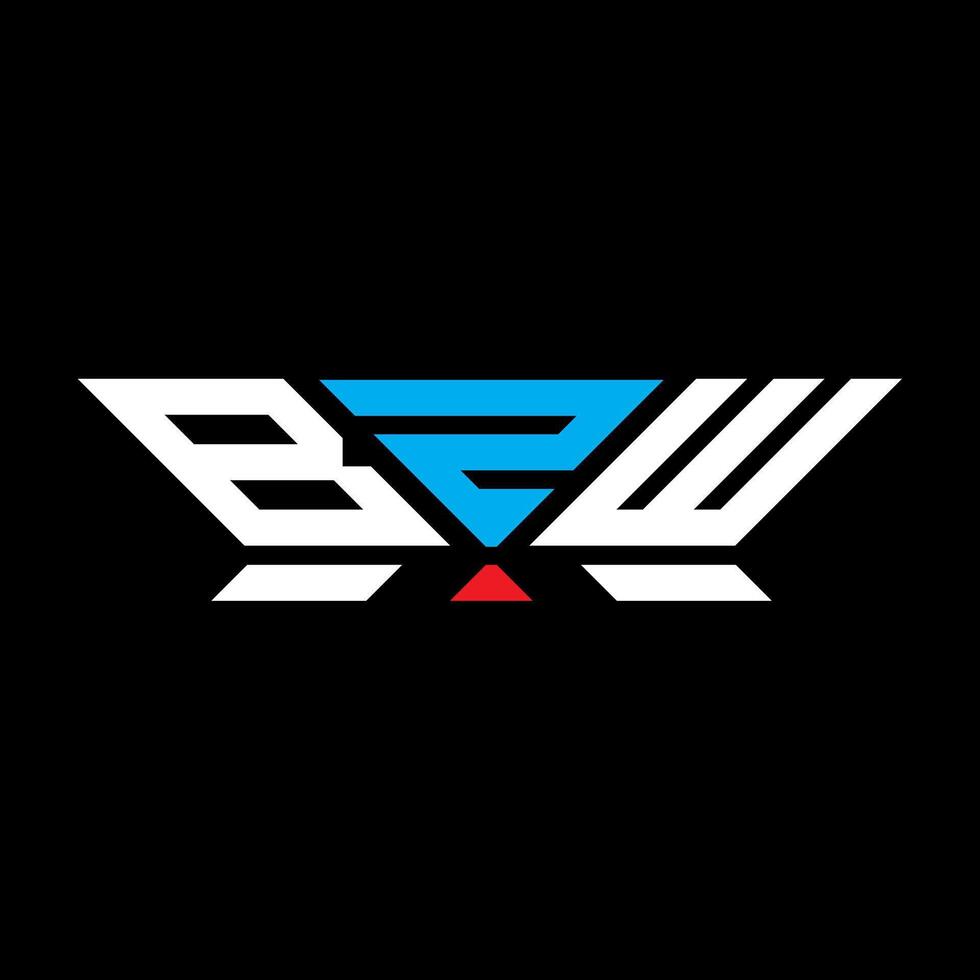 bzw brev logotyp vektor design, bzw enkel och modern logotyp. bzw lyxig alfabet design