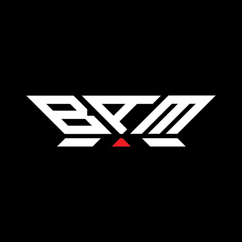 bam Brief Logo Vektor Design, bam einfach und modern Logo. bam luxuriös Alphabet Design