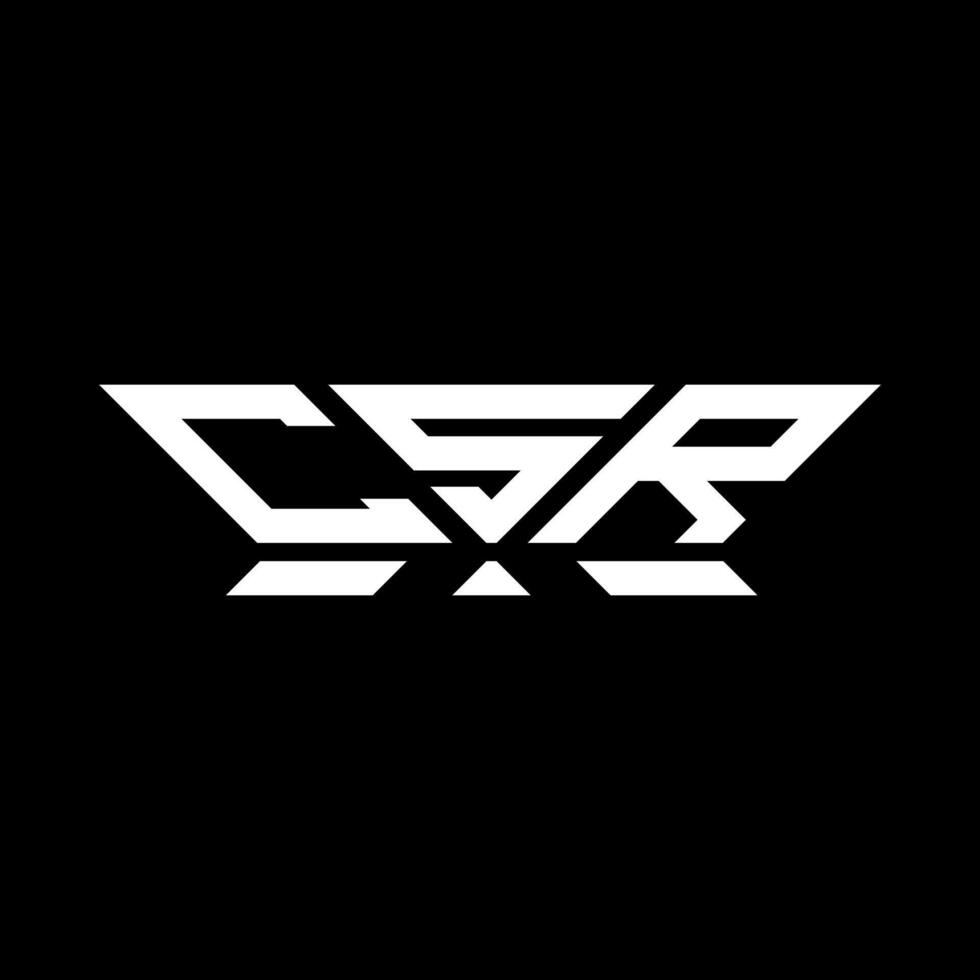 csr brev logotyp vektor design, csr enkel och modern logotyp. csr lyxig alfabet design