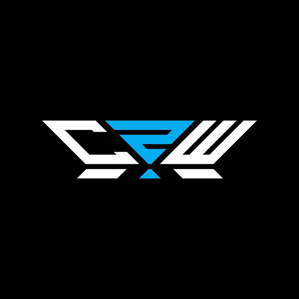 czw brev logotyp vektor design, czw enkel och modern logotyp. czw lyxig alfabet design