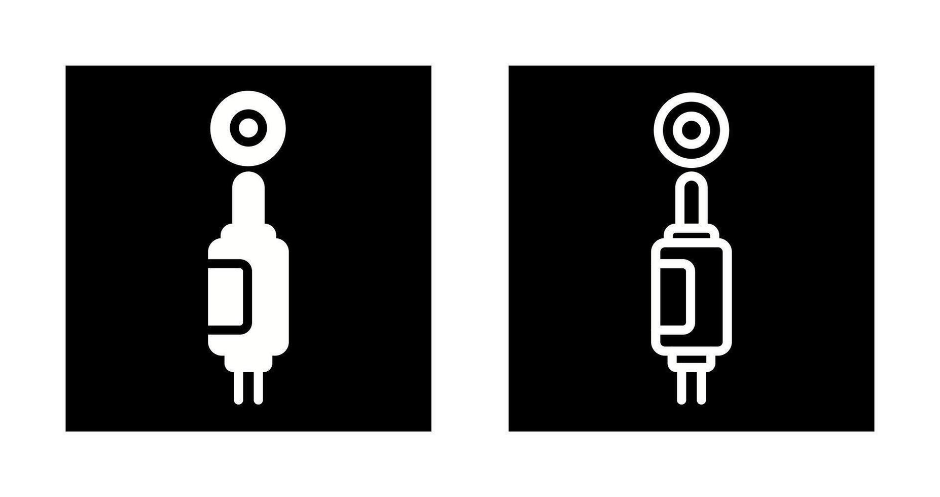 Plug-Vektor-Symbol vektor