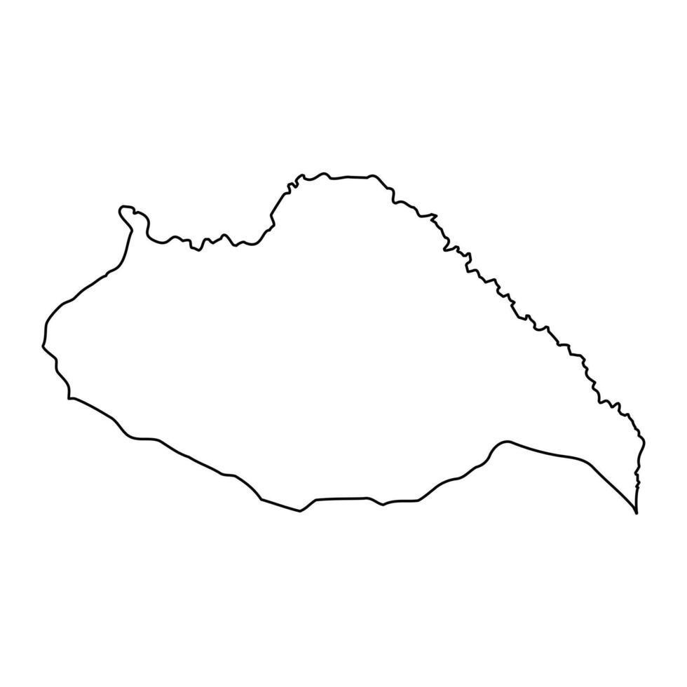 artigas Abteilung Karte, administrative Aufteilung von Uruguay. Vektor Illustration.