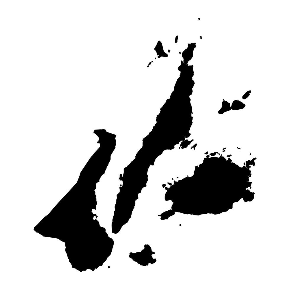 zentral Visayas Region Karte, administrative Aufteilung von Philippinen. Vektor Illustration.