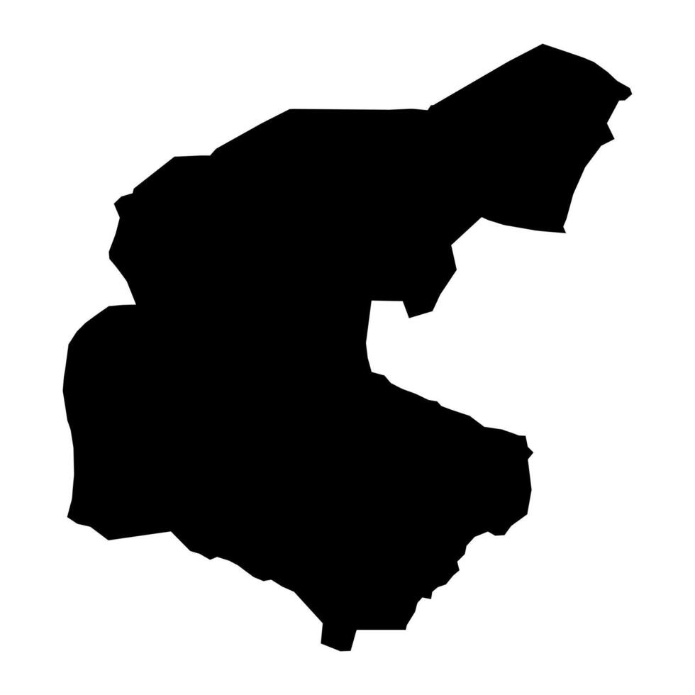 guera Region Karte, administrative Aufteilung von Tschad. Vektor Illustration.
