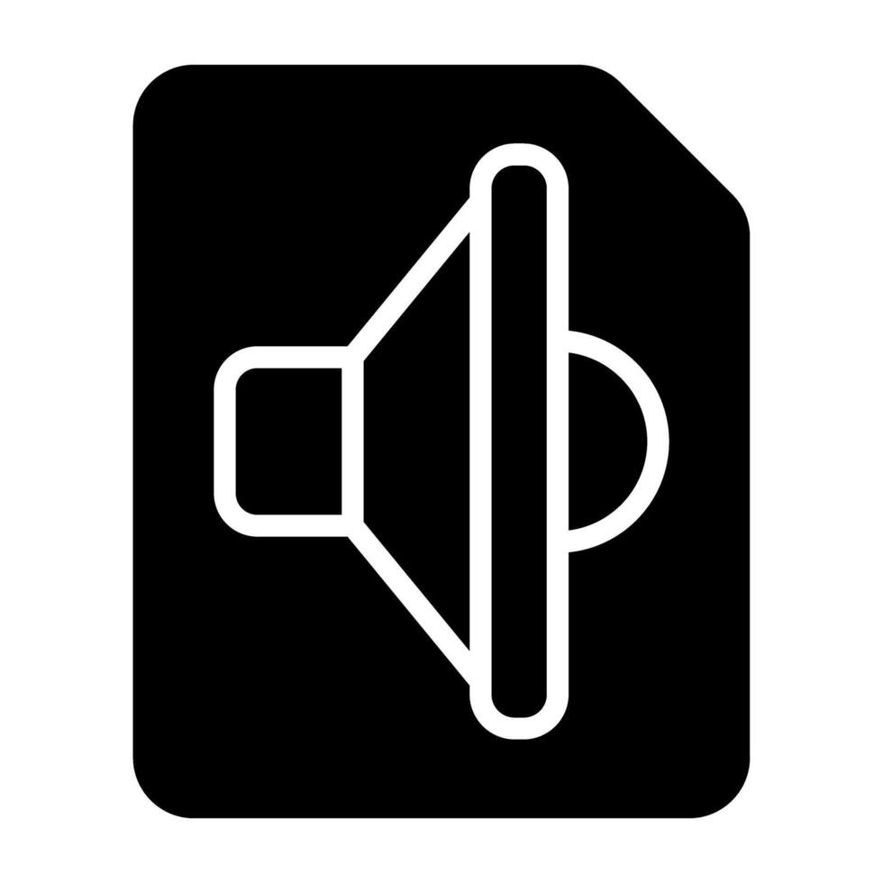 Audio- Datei Vektor Symbol