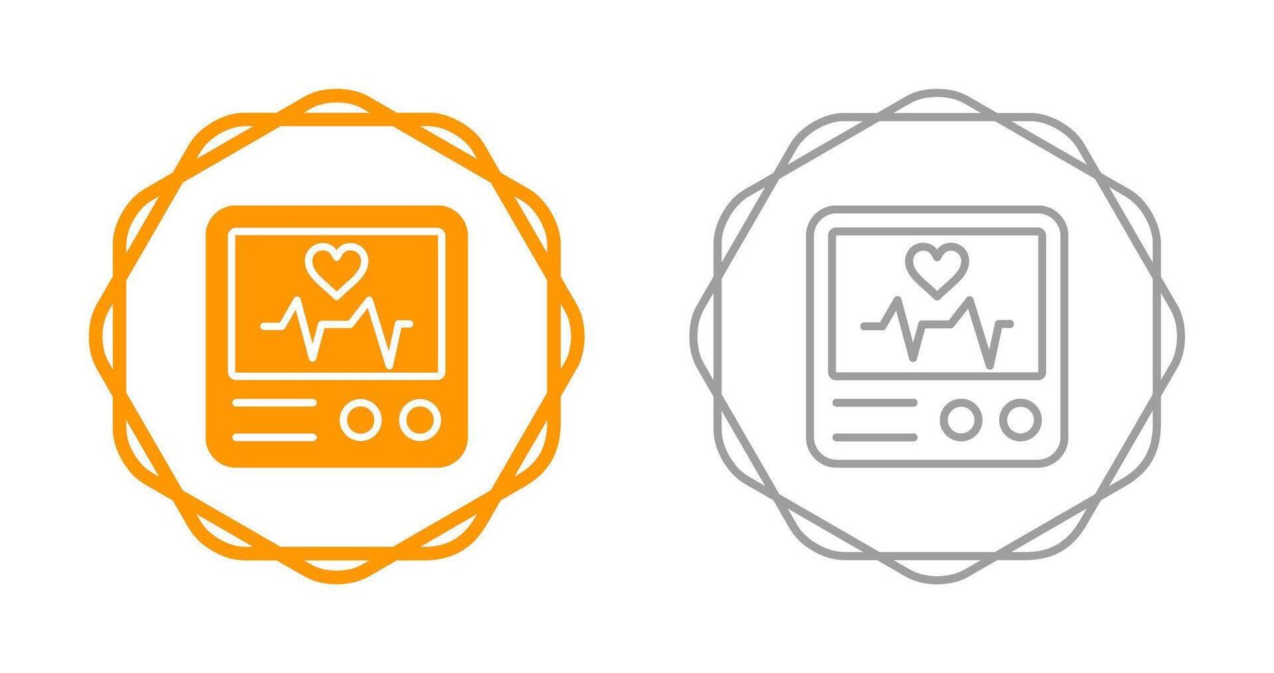 Vektorsymbol für Herzfrequenzmesser vektor