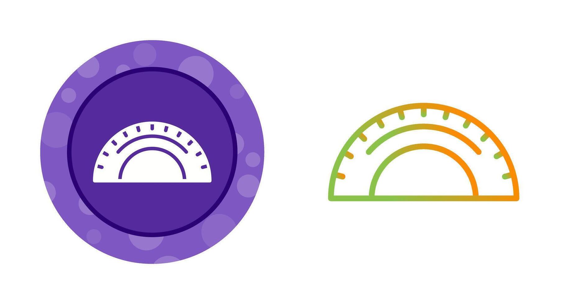 Winkelmesser-Vektorsymbol vektor
