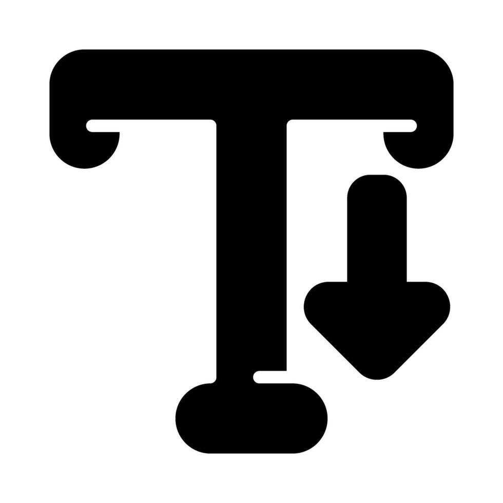 Typografie-Vektor-Symbol vektor