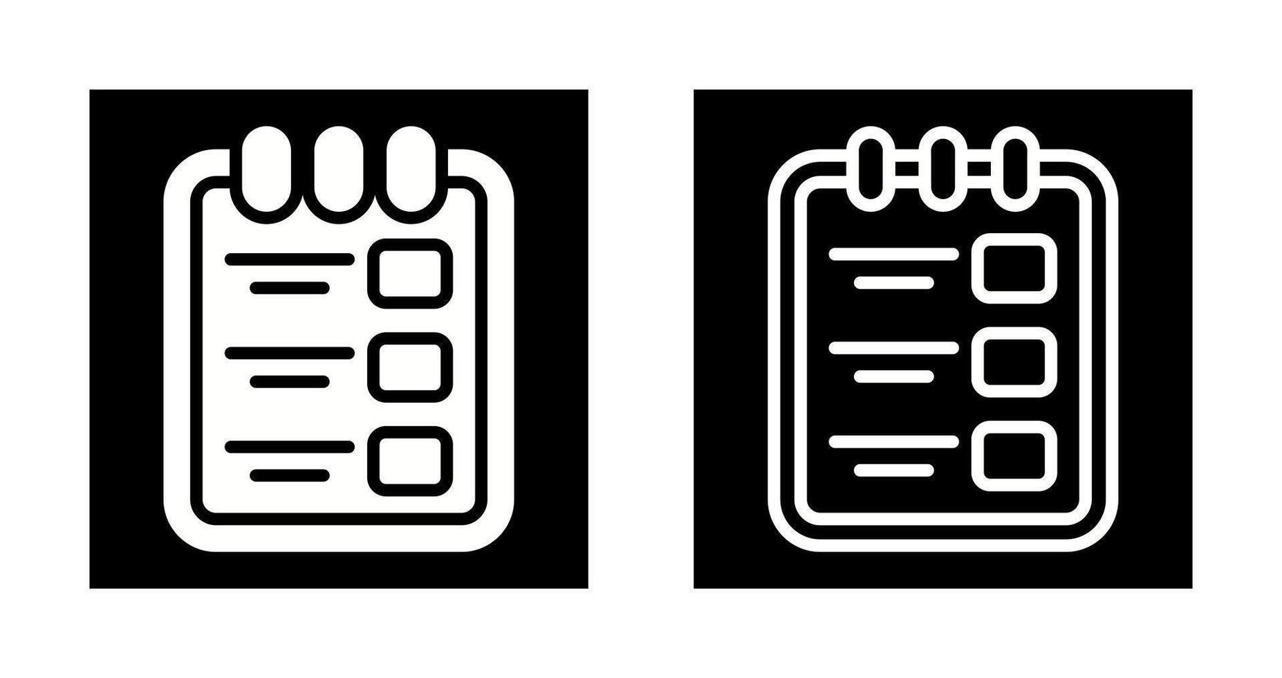 Aufgabe aufführen mit Zwischenablage Vektor Symbol