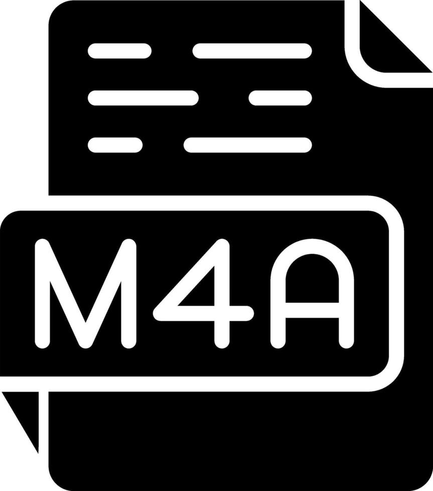 m4a vektor ikon