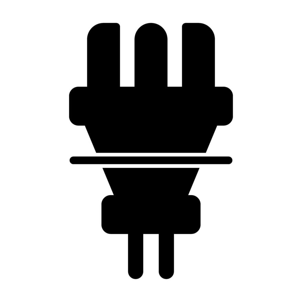 Plug-Vektor-Symbol vektor