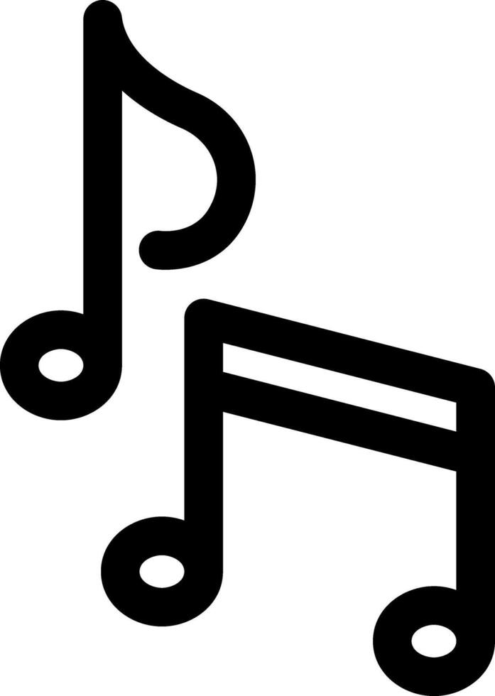 Vektorsymbol für Musiknotizen vektor