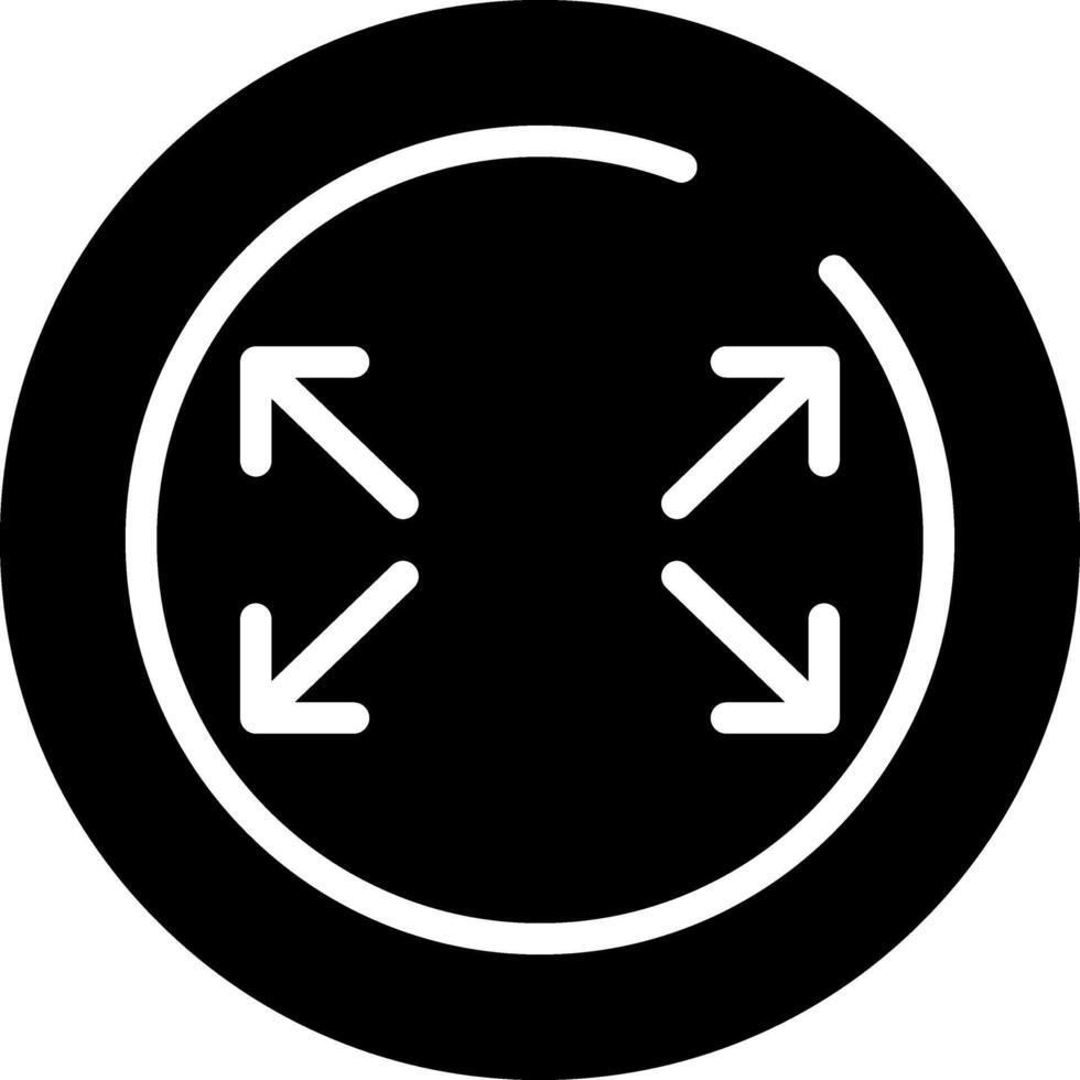 Vollbild Kreis Vektor Symbol