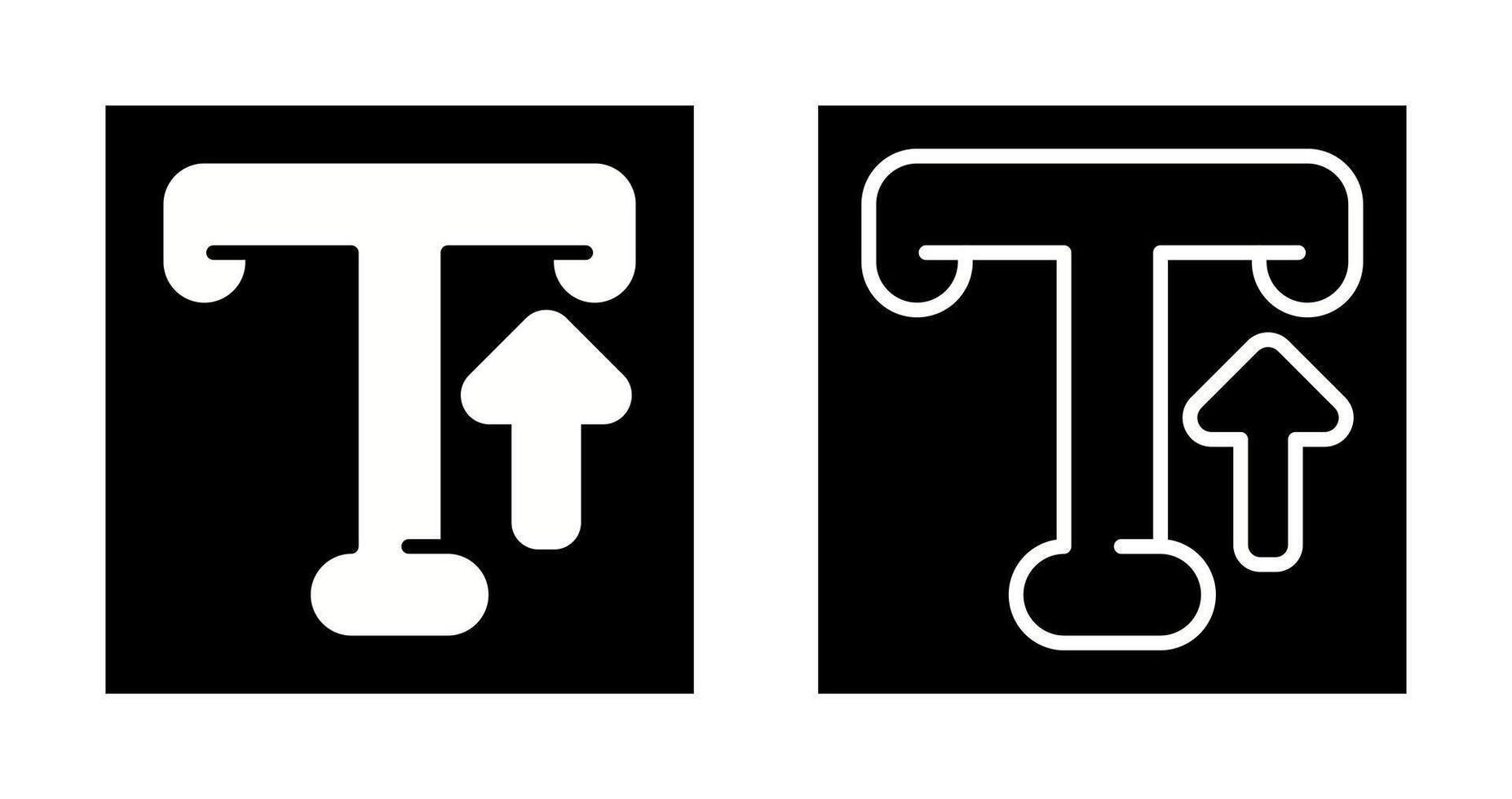 Typografie-Vektor-Symbol vektor