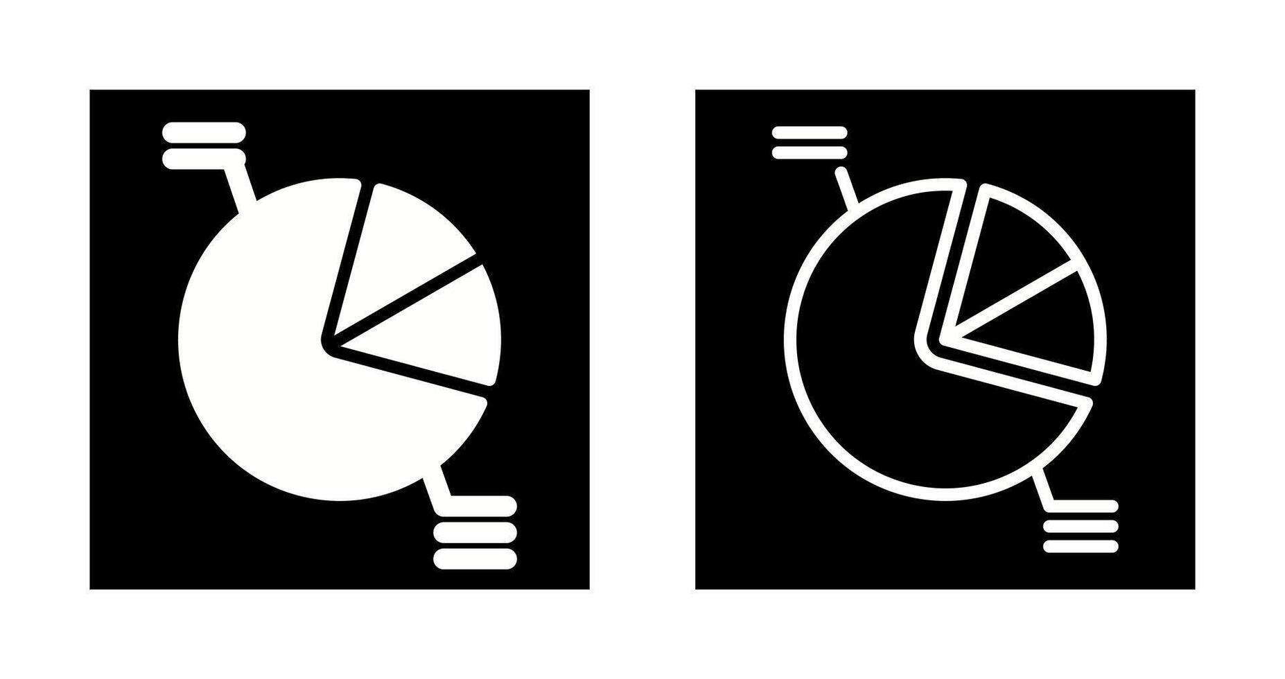 Kreisdiagramm-Vektorsymbol vektor