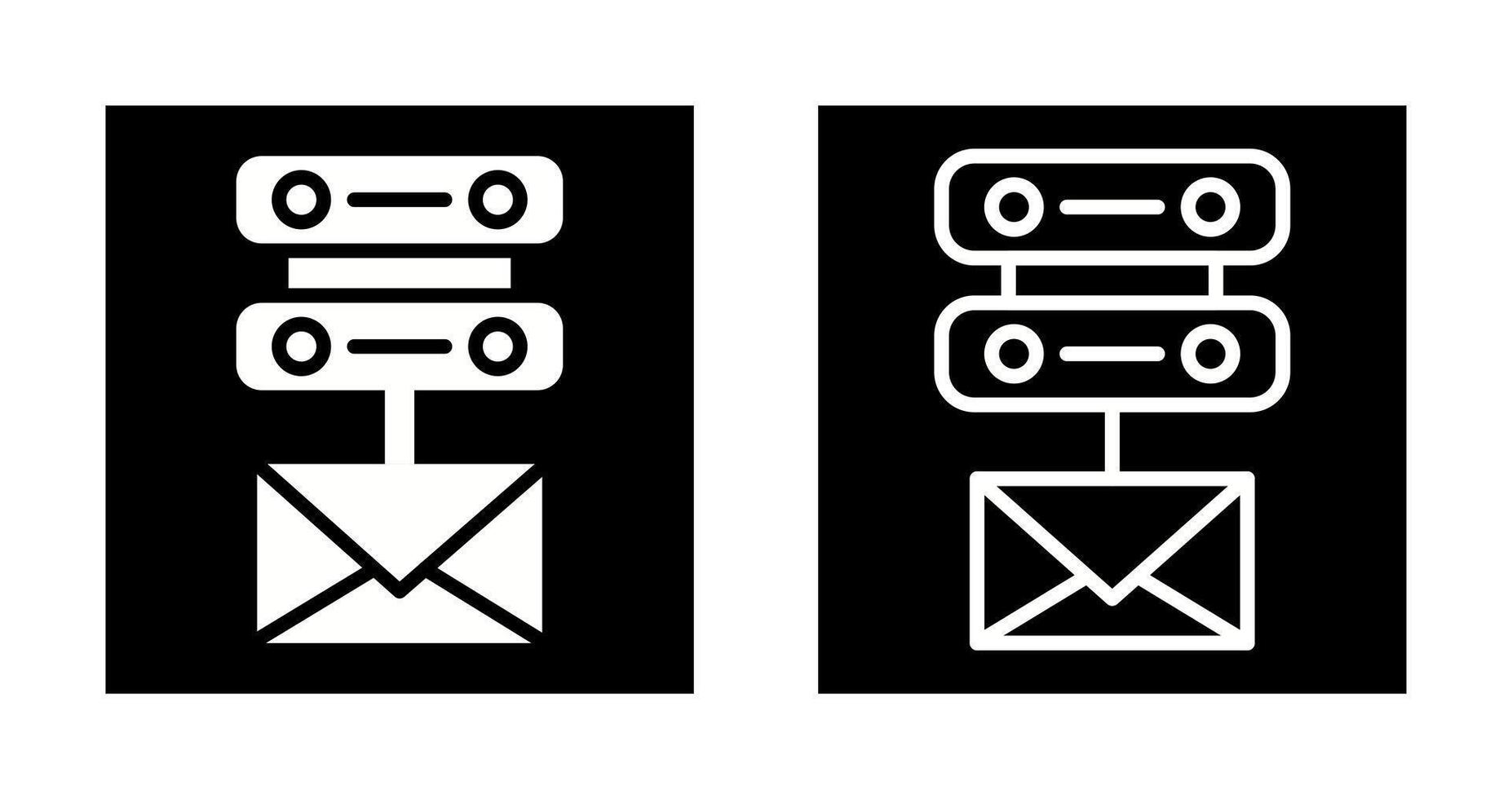 Email Server Vektor Symbol