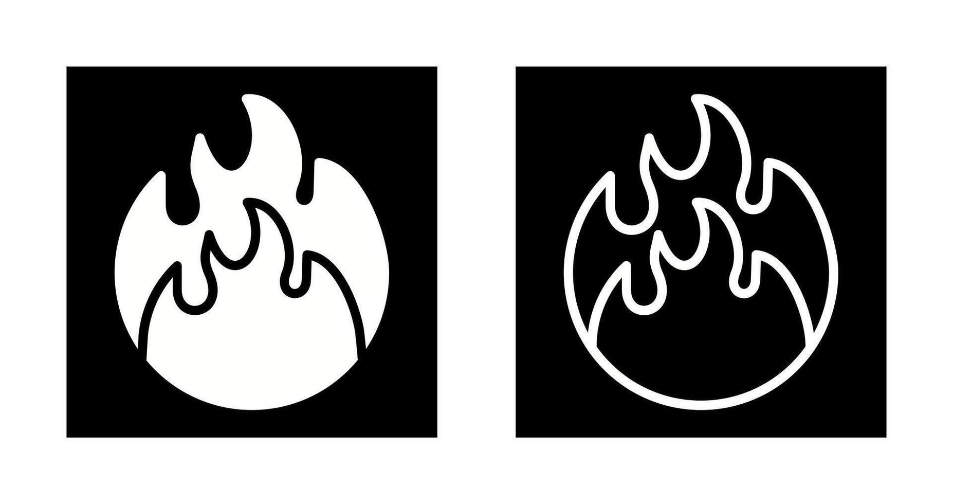 Symbol für Feuervektor vektor