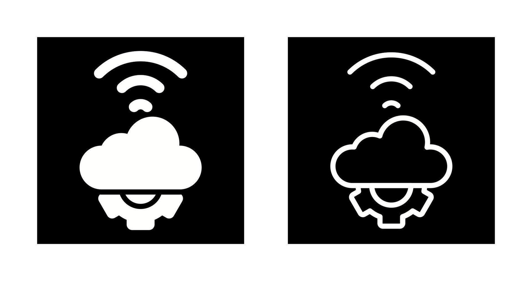 Wolke Automatisierung Vektor Symbol