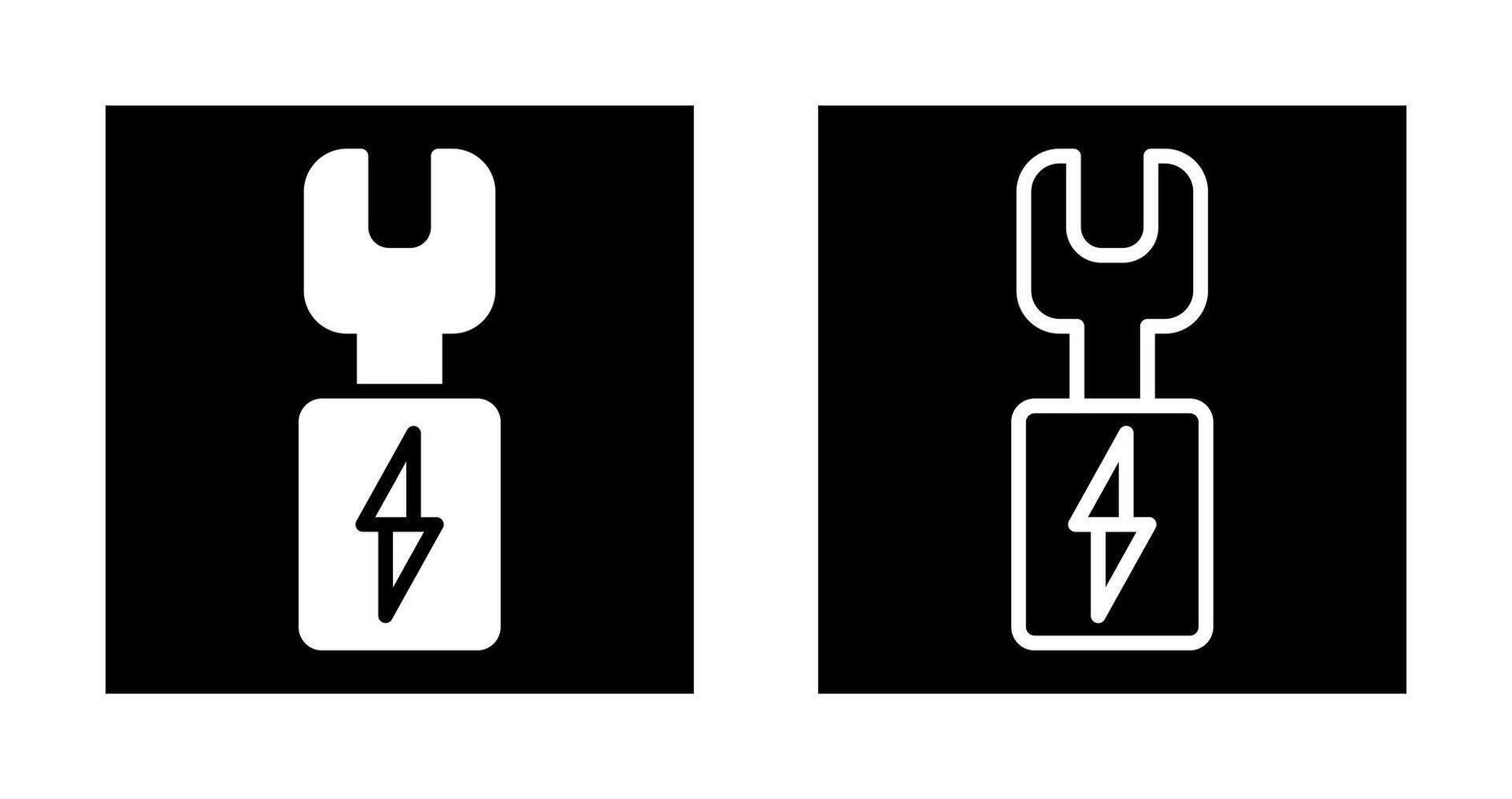 Draht Terminals Vektor Symbol
