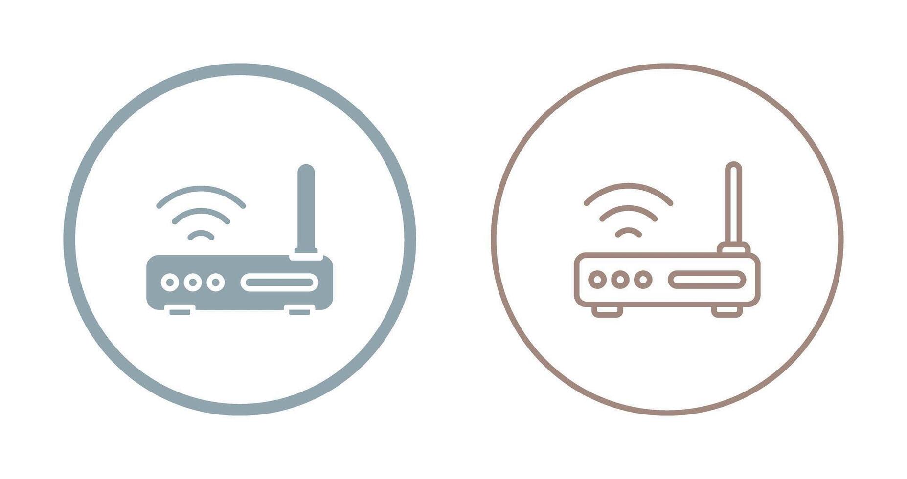 W-lan Router Vektor Symbol