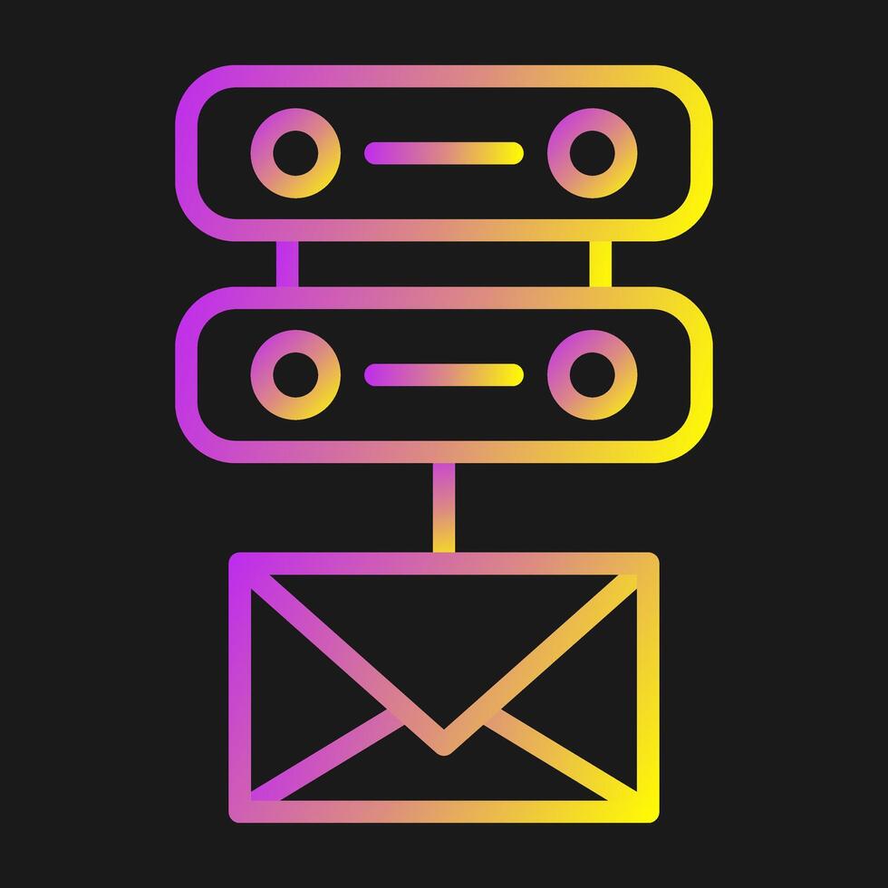 Email Server Vektor Symbol