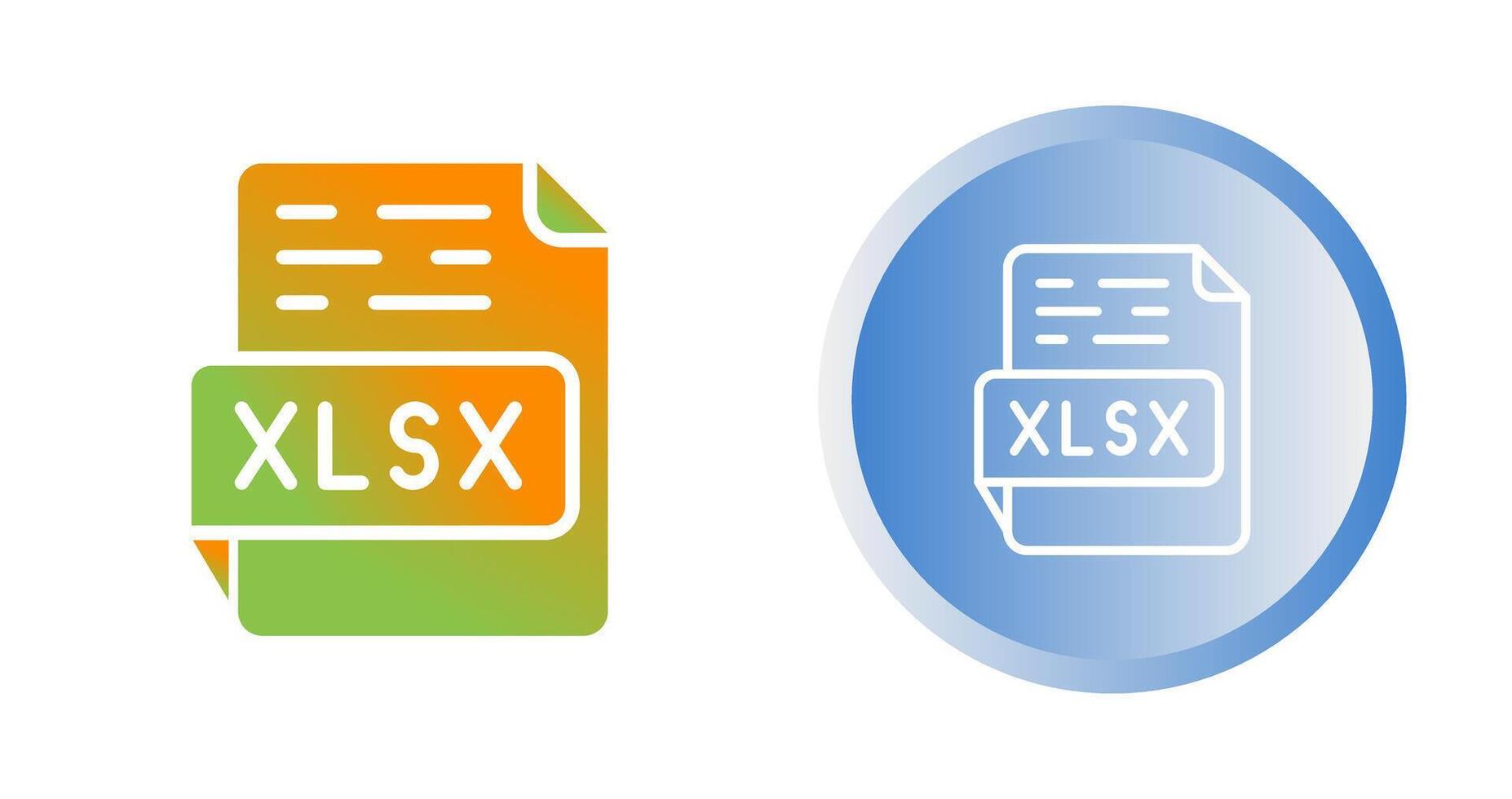 xlsx-Vektorsymbol vektor