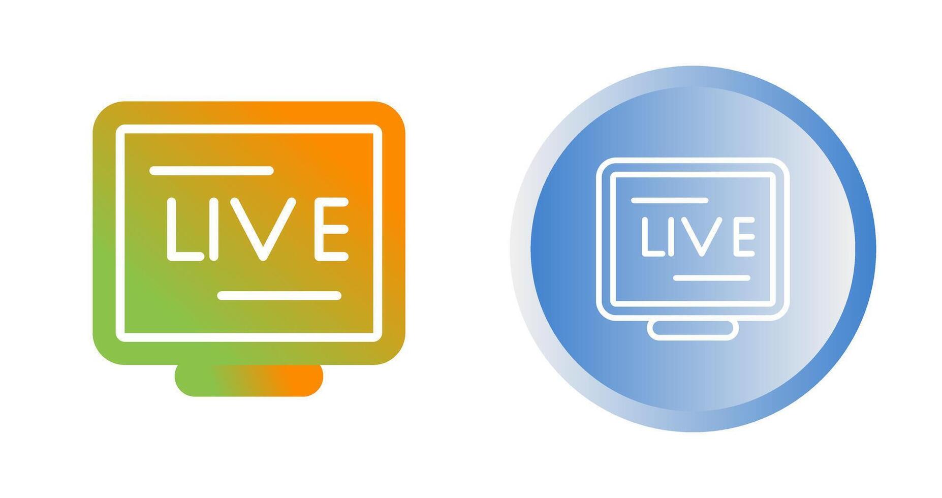 Live-Stream-Vektorsymbol vektor