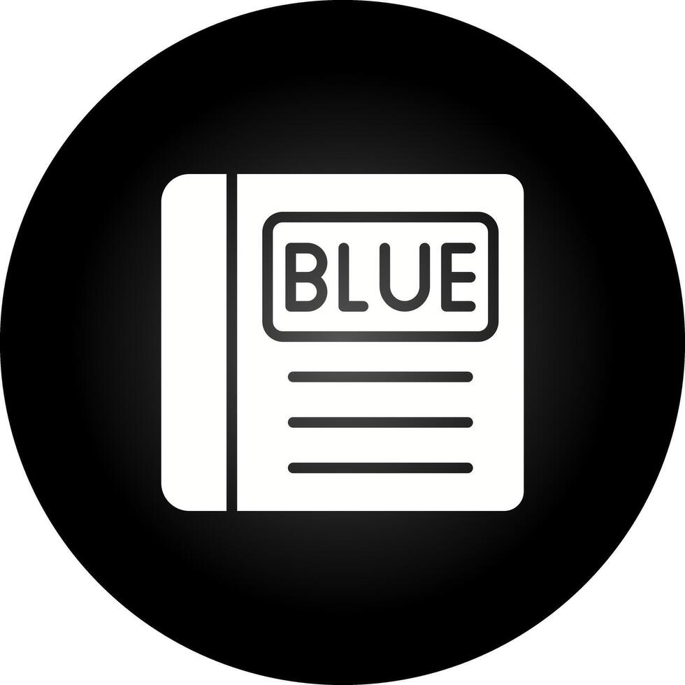 Blau Buch Vektor Symbol