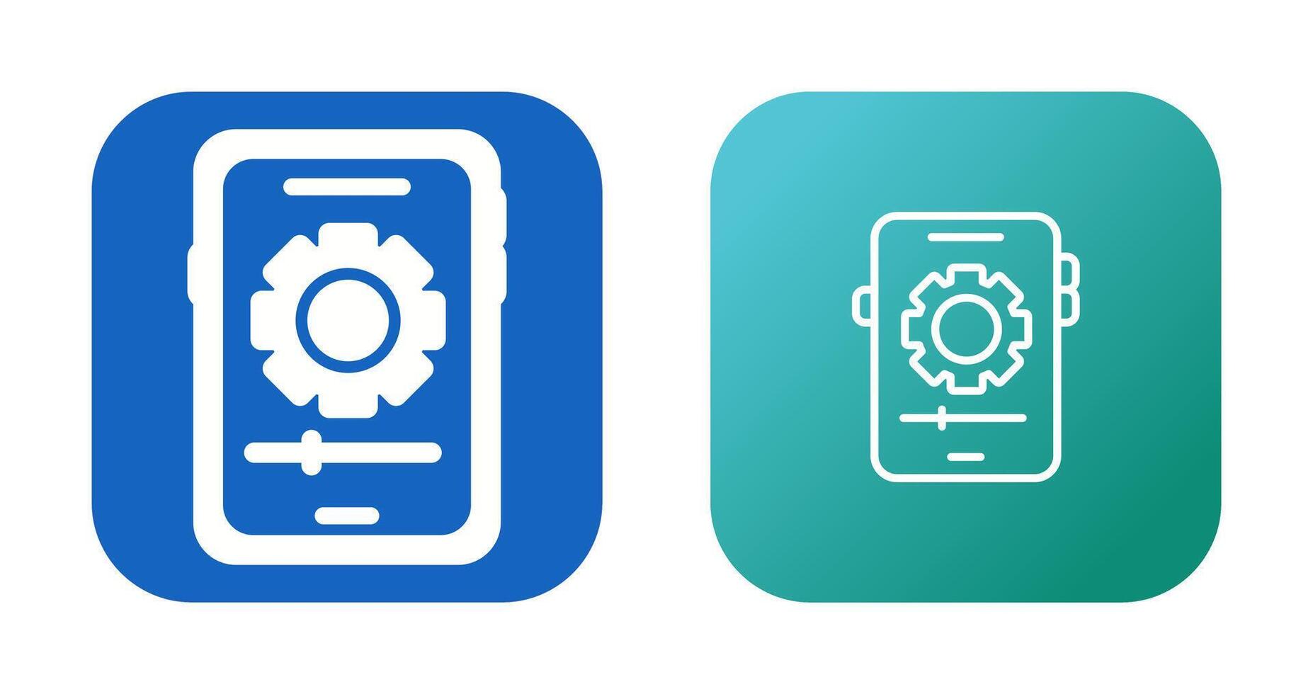 smartphone inställningar vektor ikon