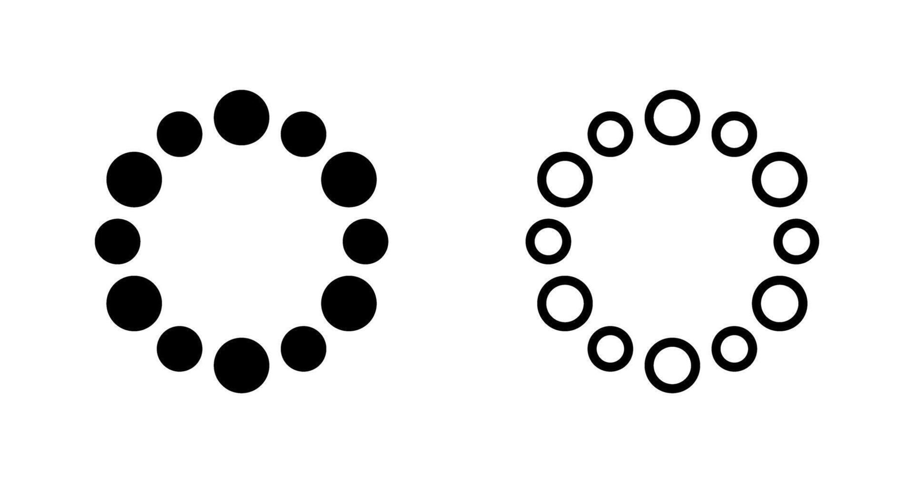 Wird geladen Spinner Vektor Symbol