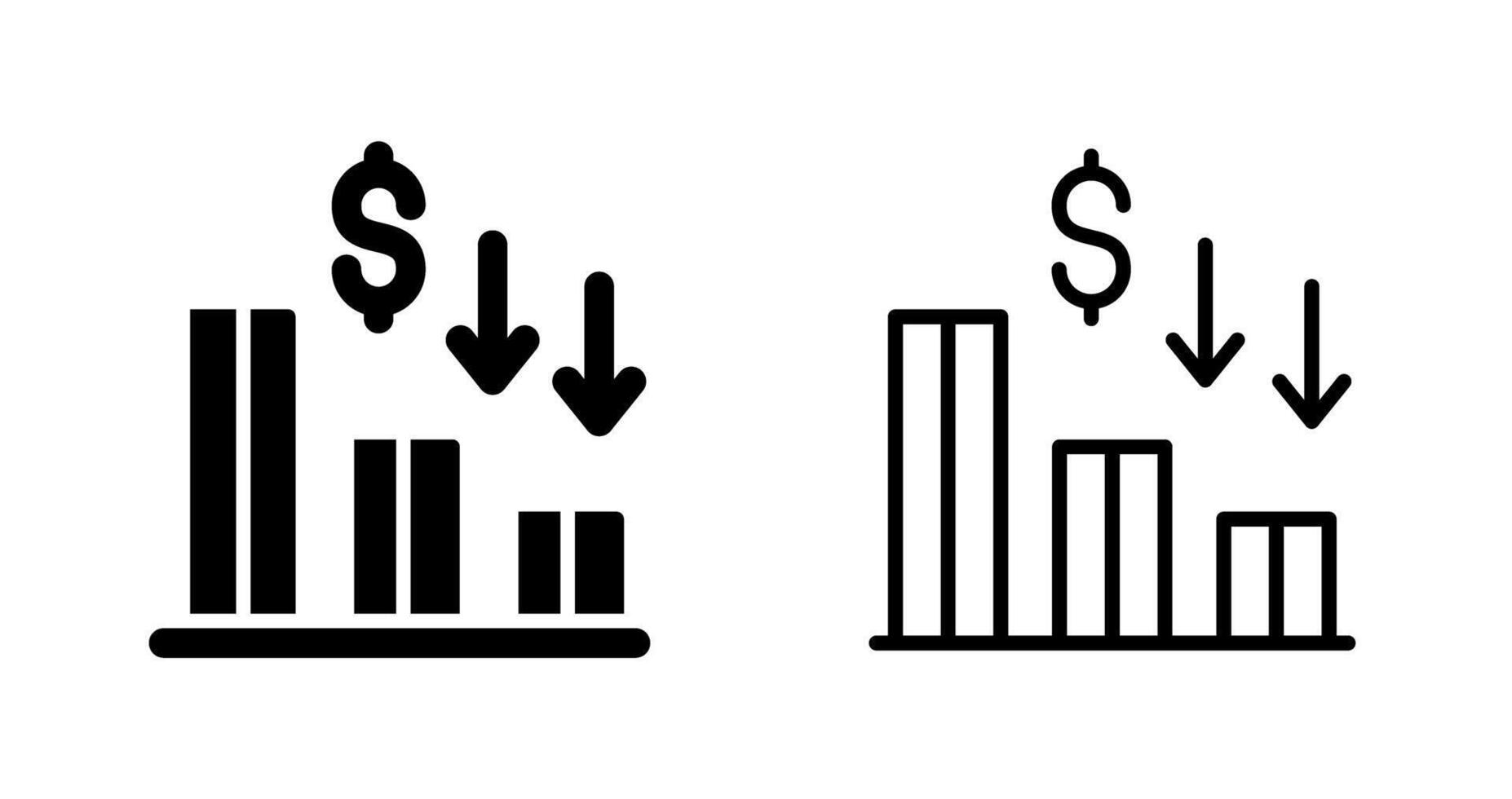 Finanzvektorsymbol vektor