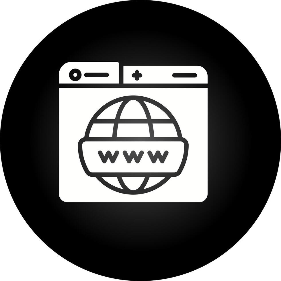 World Wide Web-Vektorsymbol vektor