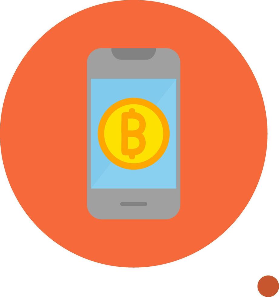 online Bitcoin Zahlung Vektor Symbol