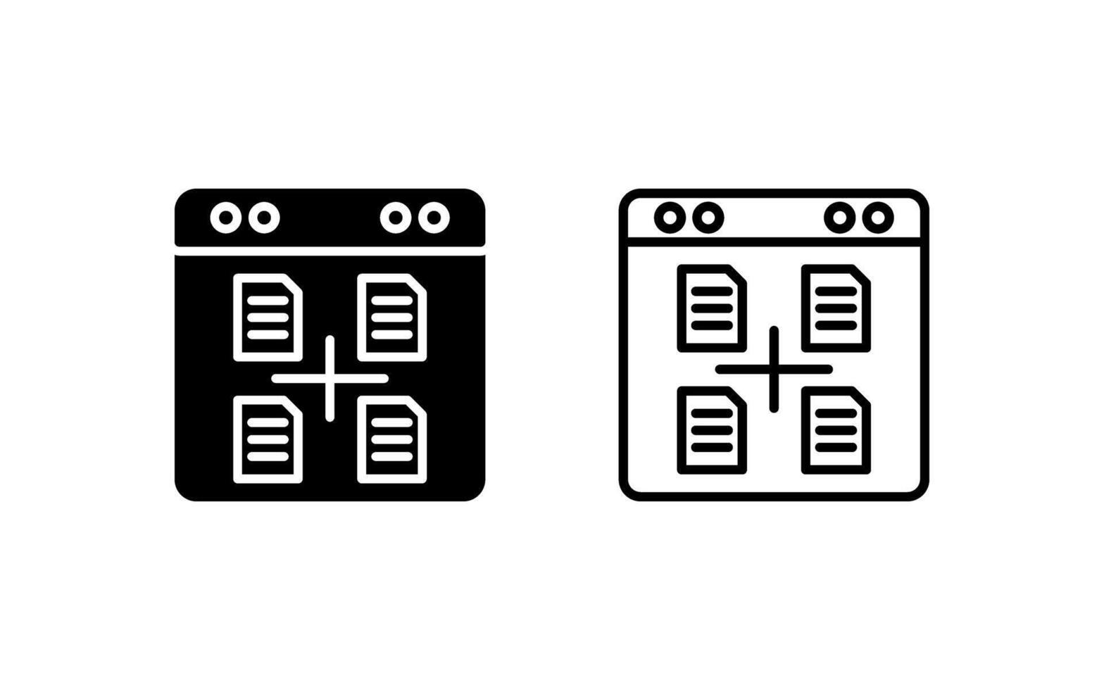 Datei-Explorer-Vektorsymbol vektor