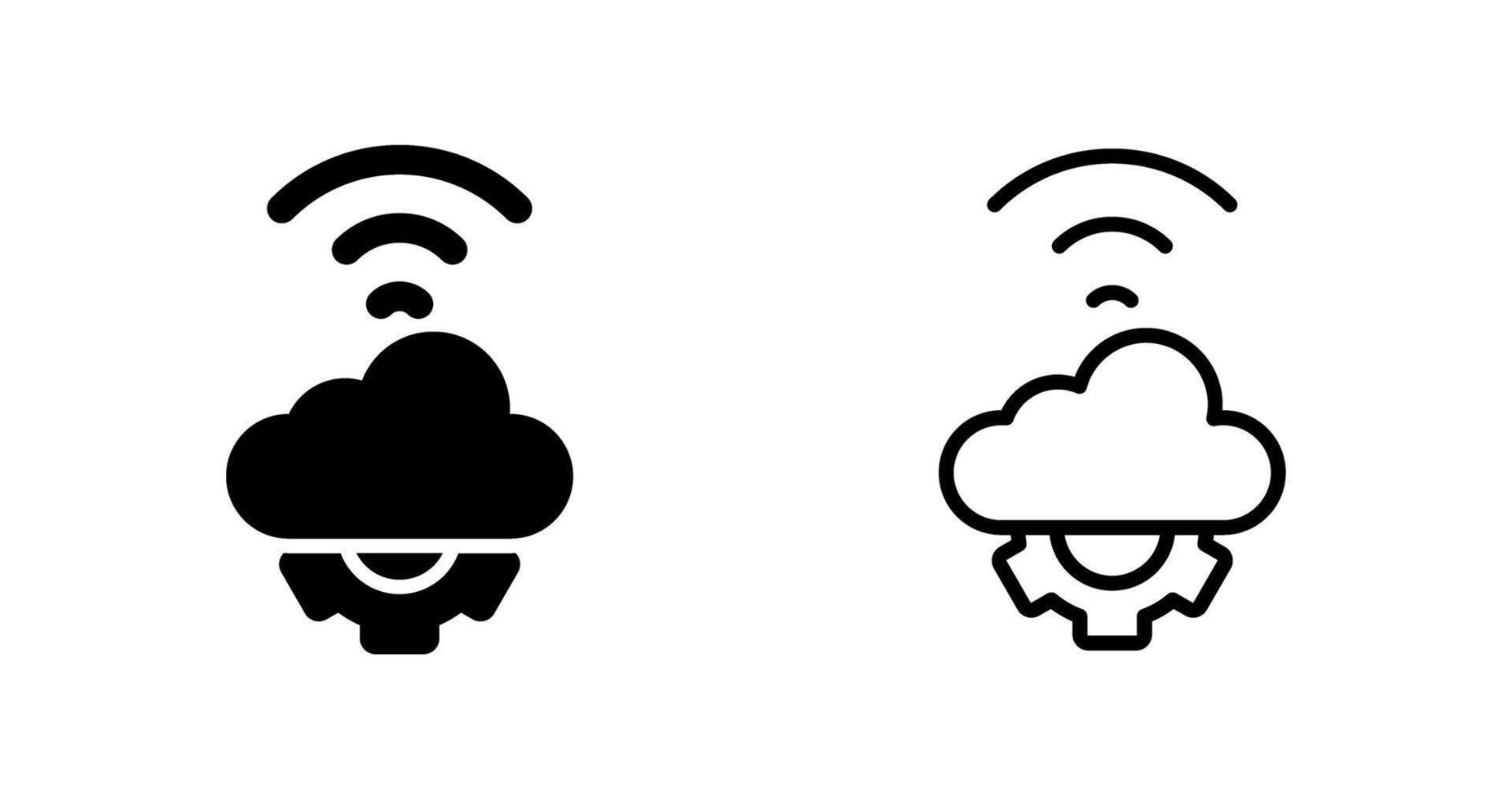 Wolke Automatisierung Vektor Symbol