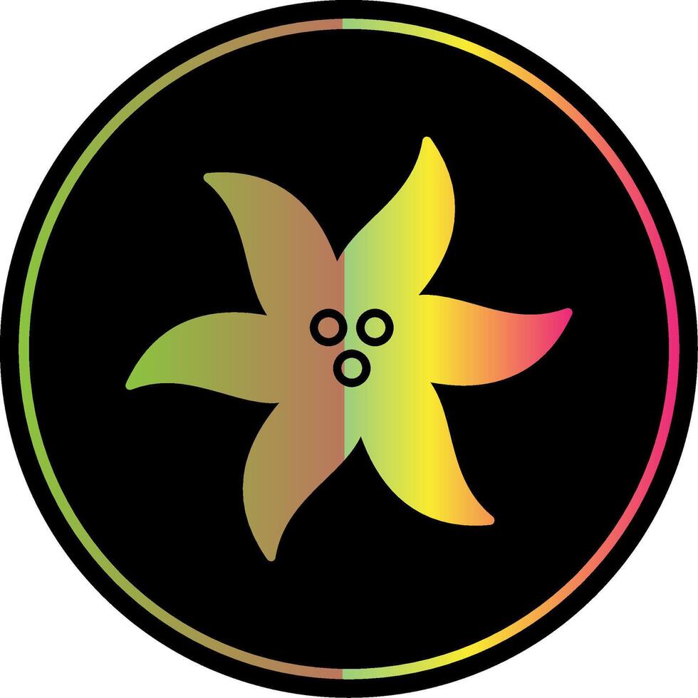 Glockenblume Glyphe fällig Farbe Symbol vektor