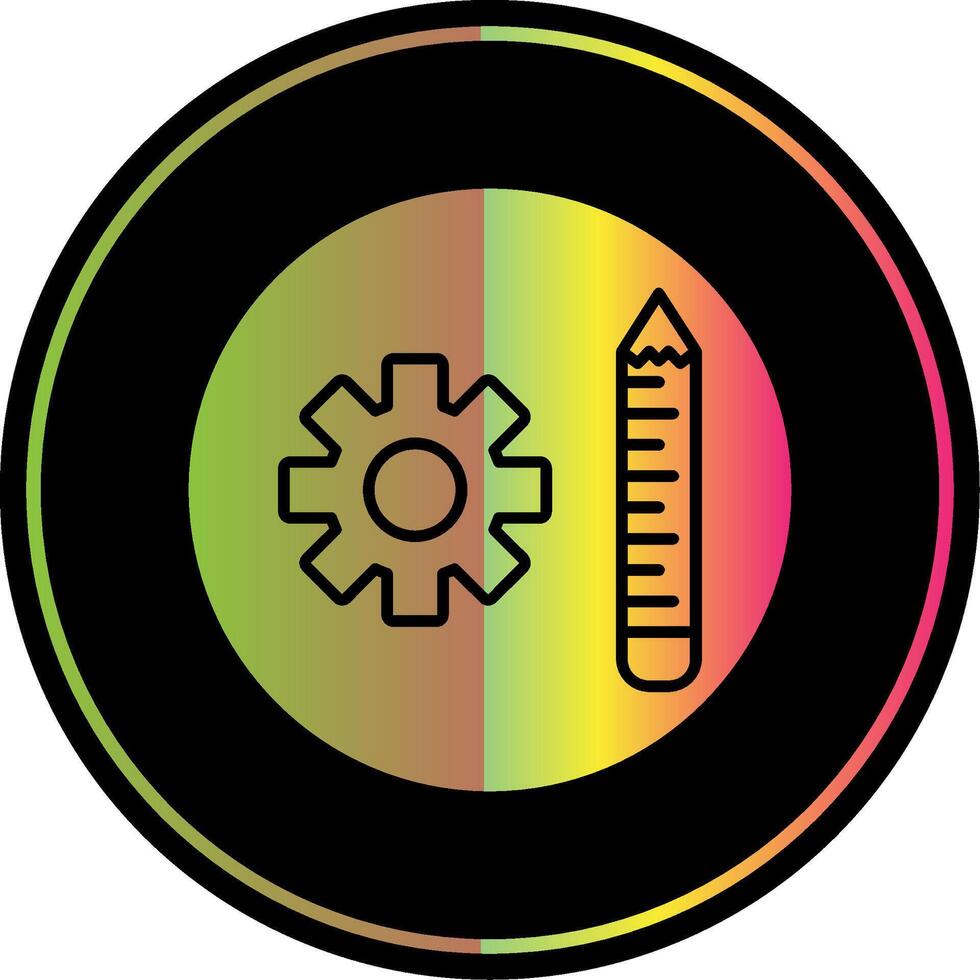 Werkzeuge Glyphe fällig Farbe Symbol vektor