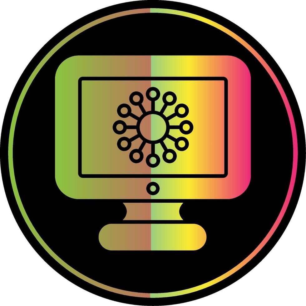 Diagramm Glyphe fällig Farbe Symbol vektor