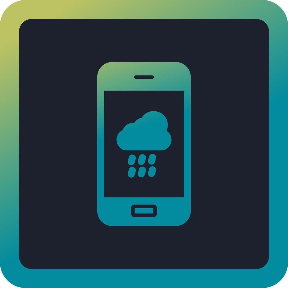 Wetter-App-Vektorsymbol vektor