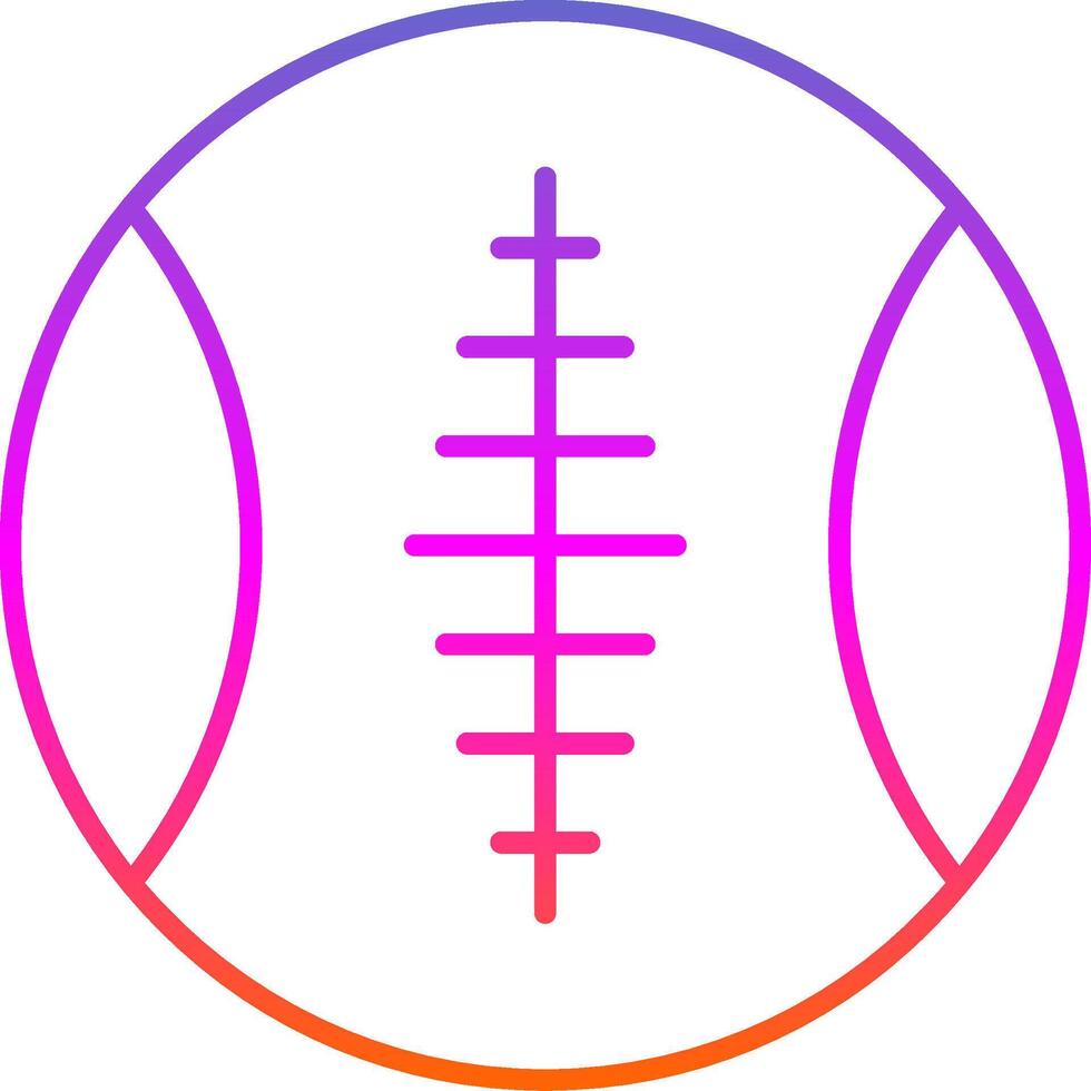 sporter boll linje lutning ikon vektor