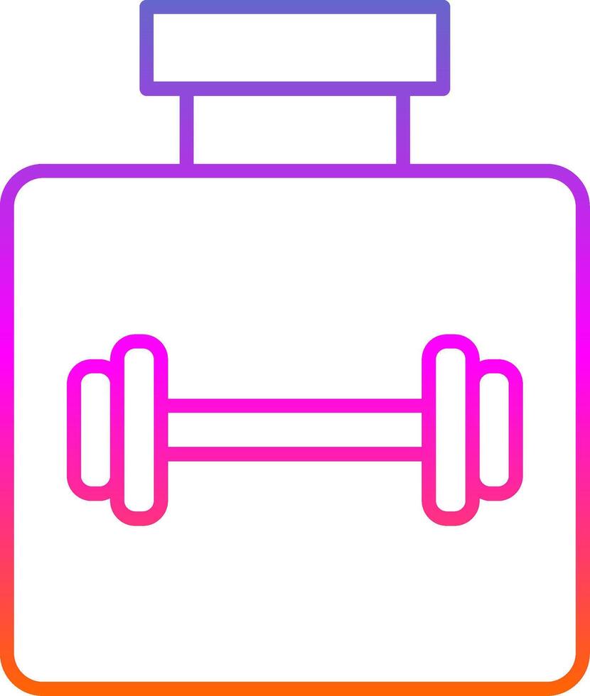 Protein Linie Gradient Symbol vektor