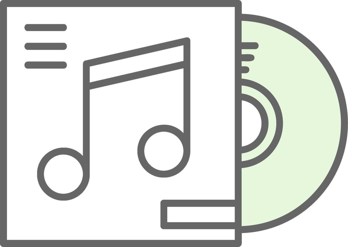 CD omslag grön ljus fylla ikon vektor