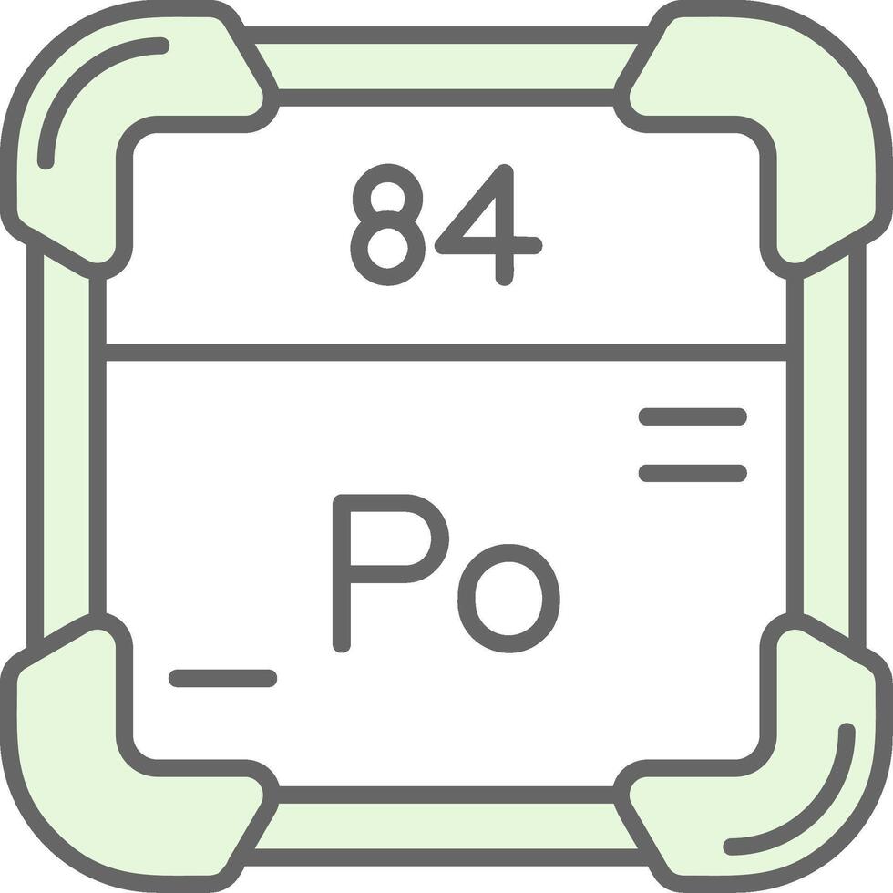 Polonium Grün Licht Stutfohlen Symbol vektor