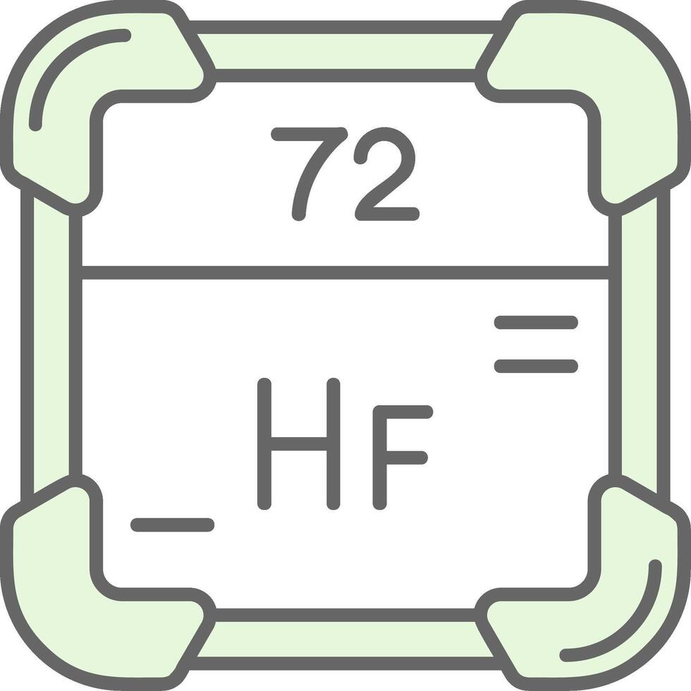 Hafnium Grün Licht Stutfohlen Symbol vektor