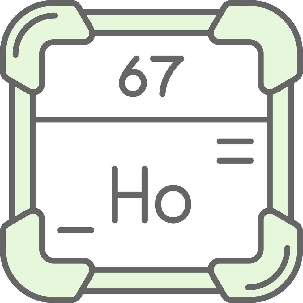 Holmium Grün Licht Stutfohlen Symbol vektor